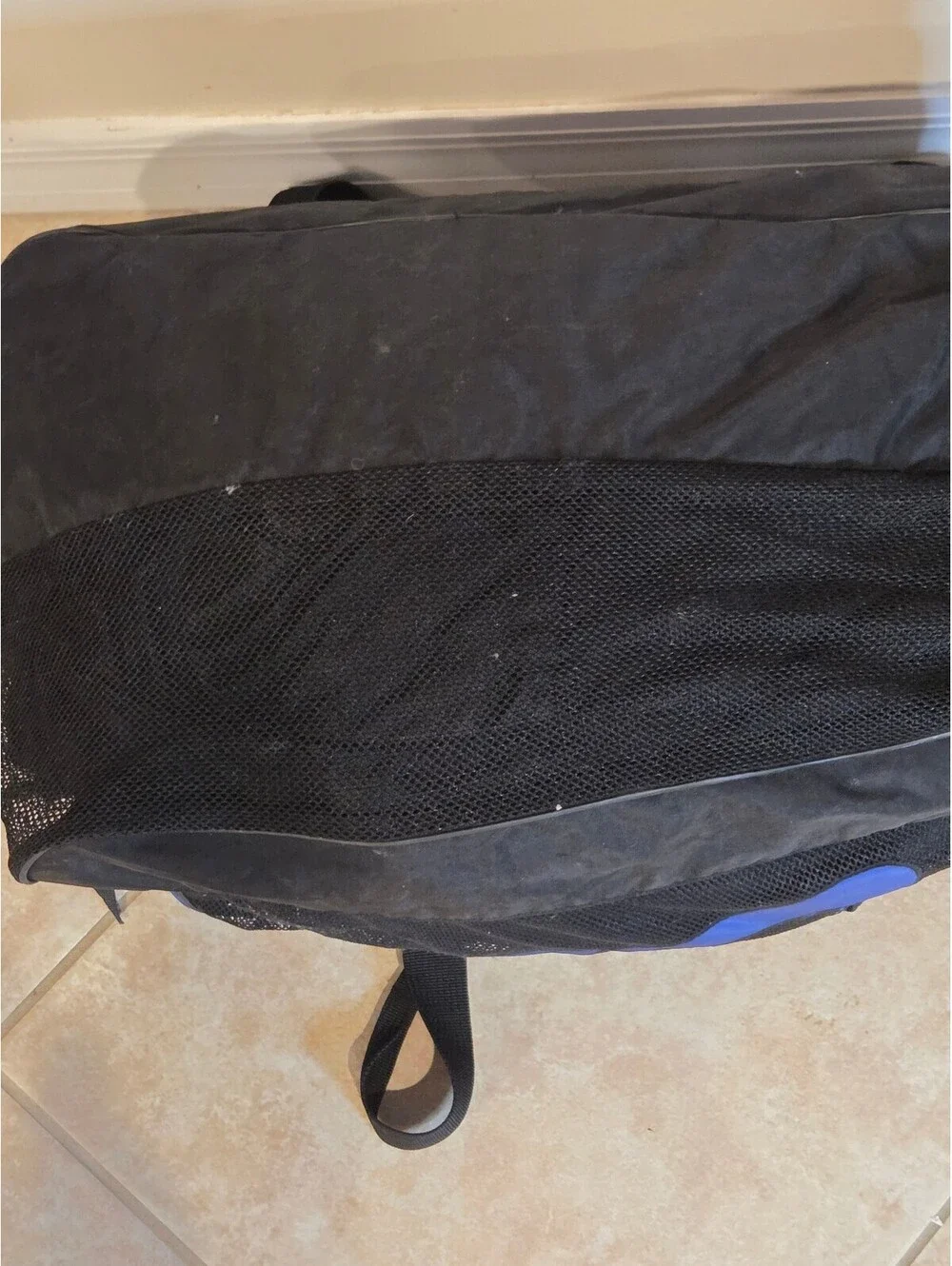 Nike Blue and Black Sports Duffel Bag 24 x 12 Mulitple Pockets